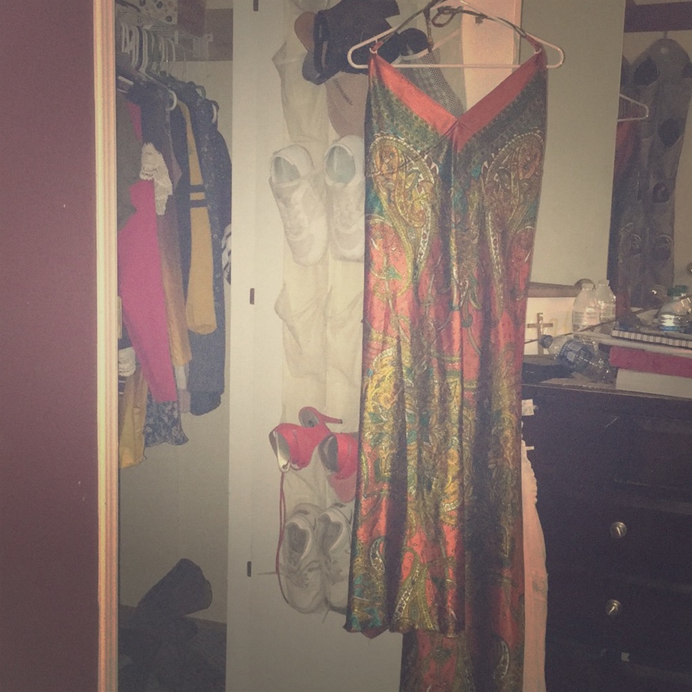 A beautiful silky dress
